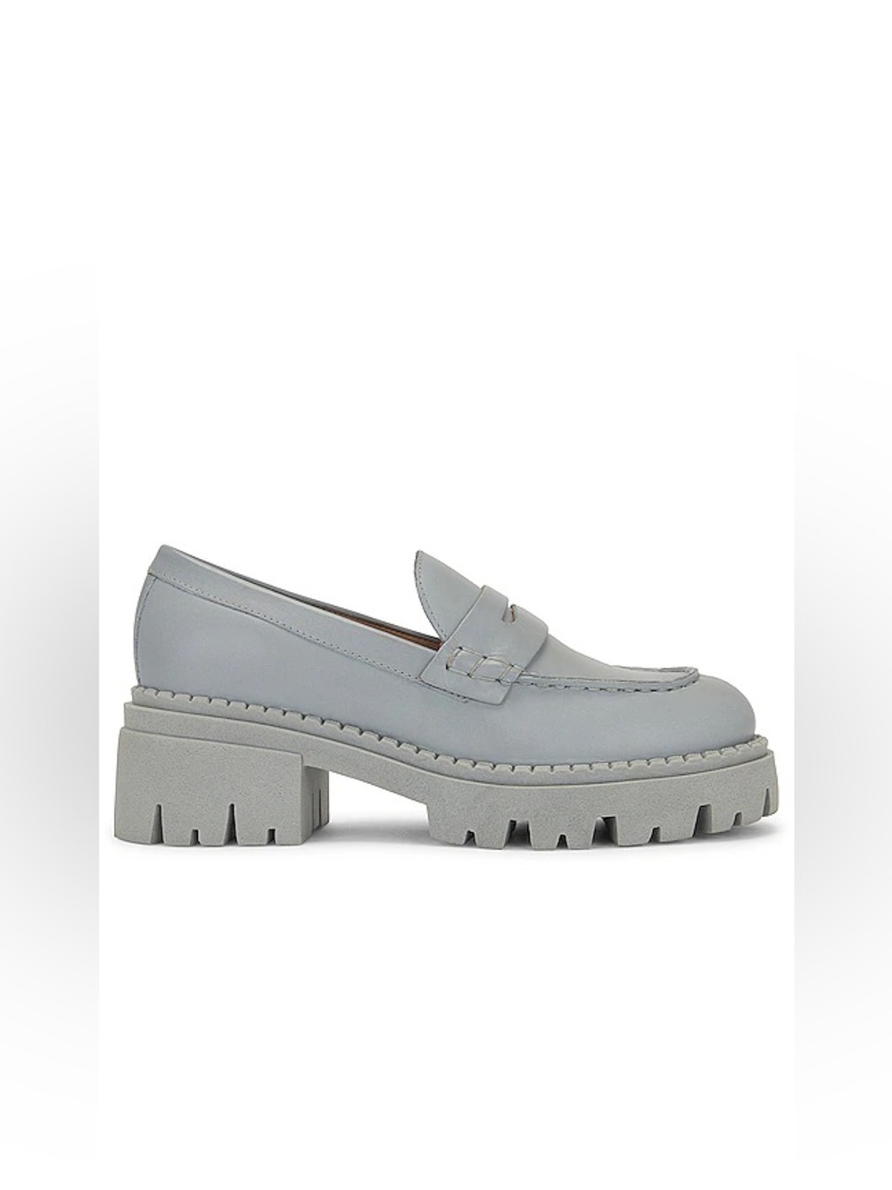 Free People Lyra Lug Loafers in Boardwalk Blue